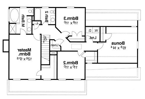 Second Floor image of MORGAN-C House Plan